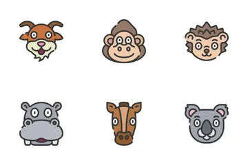 Avatares de animales Icon Pack