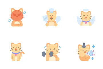 Avatares de gatos Paquete de Iconos