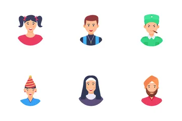 Avatars des métiers Pack d'Icônes