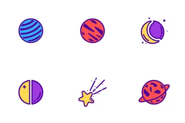 Aventure spatiale Icon Pack