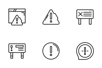 Avertissement Pack d'Icônes