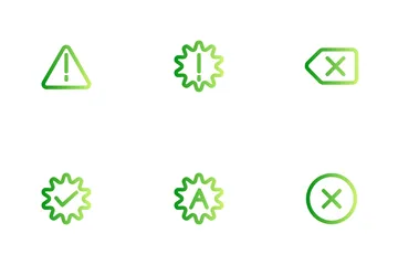 Avertissement et vérification Pack d'Icônes