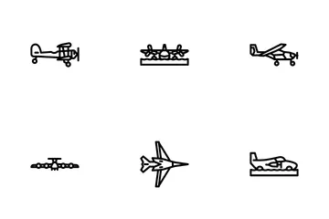 Avião Pacote de Ícones