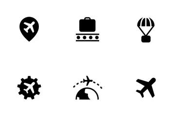 Aviation Fill Icon Pack