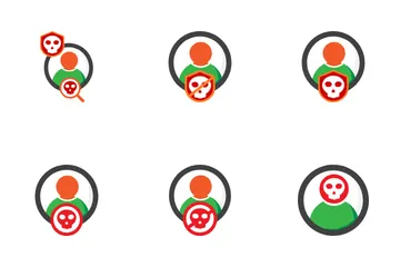 Aviso de perfil de conta Pacote de Ícones