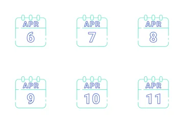 Date d'avril Pack d'Icônes