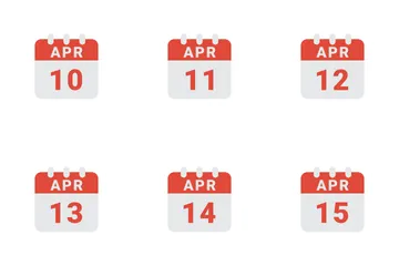 Date d'avril Pack d'Icônes
