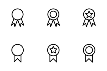 Award And Medal Vector Icons Icon Pack