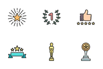 Award And Trophy. Icon Pack