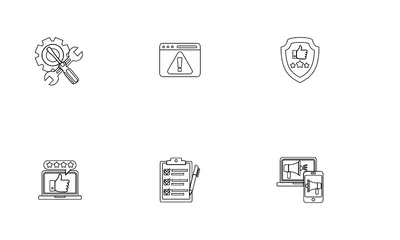 Servicio de asistencia Paquete de Iconos