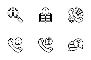 Ayuda y apoyo Paquete de Iconos