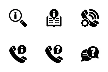 Ayuda y apoyo Paquete de Iconos