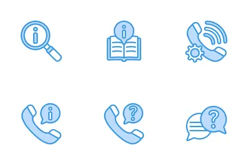 Ayuda y apoyo Paquete de Iconos