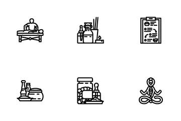 Ayurveda Wellness Balance Dosha Icon Pack