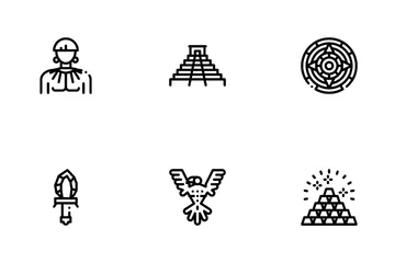 Aztec Civilization Icon Pack