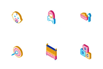 Baby Clothes And Tools Icon Pack