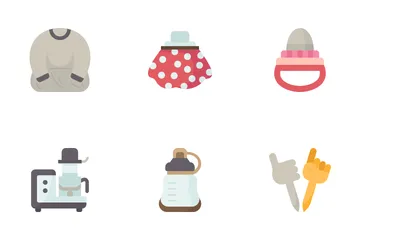 Baby Feeding Tools Icon Pack