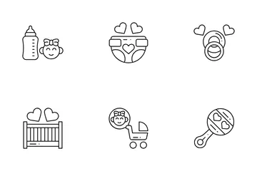 Baby Girl Icon Pack