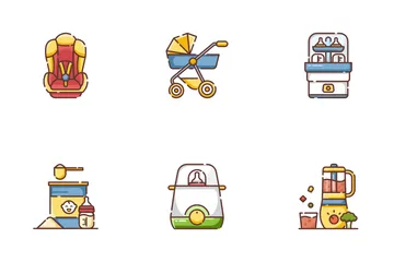 Baby Line Color - Parents Job Icon Pack