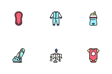 Baby Shop Selling Tool Icon Pack