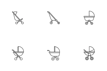Baby Stroller Icon Pack