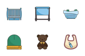 Baby Toys And Accessories Icon Pack