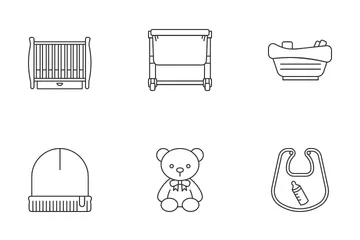 Baby Toys And Accessories Icon Pack