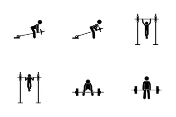 Back Exercise Icon Pack