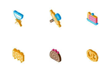 Bäckerei Leckeres Essen Symbolpack