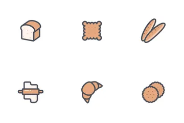 Bäckerei und Brot Symbolpack