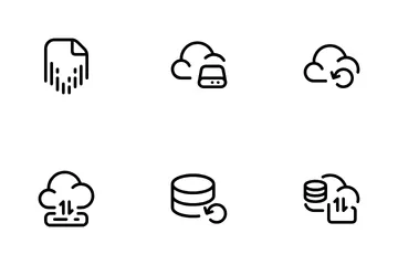 Backup de dados Pacote de Ícones