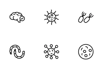 Bacteria And Probiotic Icon Pack