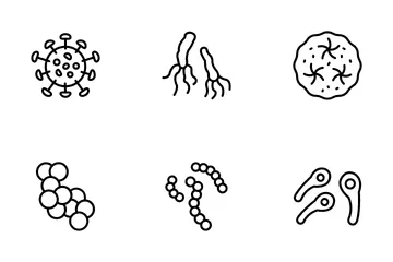 Bacteria ,Germs, Virus Icon Pack