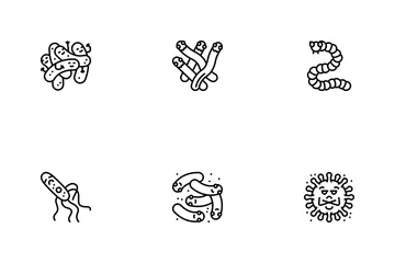 Bacteria Virus Bacterium Cell Icon Pack
