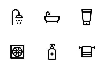 Badezimmer Symbolpack