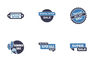 Badges & Stickers Icon Pack