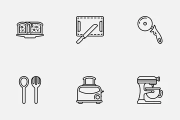Baker And Bakery Icon Pack