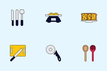 Baker And Bakery Icon Pack