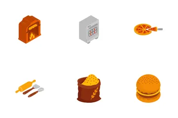 Baker And Bakery Rustic Icon Pack