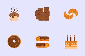 Bakery Items Icon Pack
