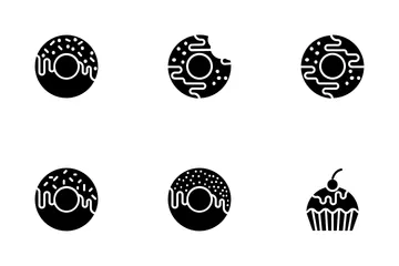 Bakery Items - Glyph Icon Pack