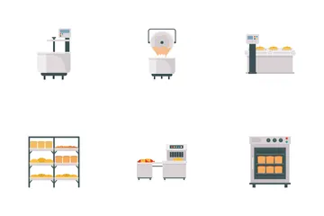 Bakery Production Icon Pack