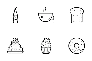 Bakery Products Icon Pack