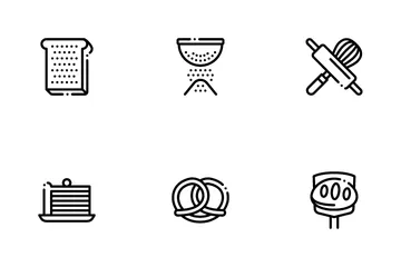 Bakery Tasty Food Icon Pack