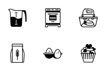 Baking (glyph) Icon Pack