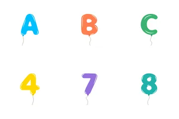 Balloon Alphabet Icon Pack