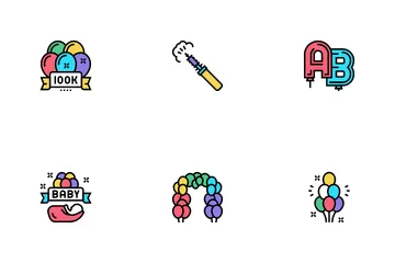 Balloon Decoration Icon Pack