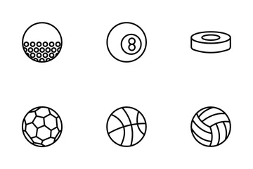 Balls Outline Icon Pack