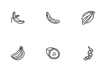 Bananenfrucht Symbolpack