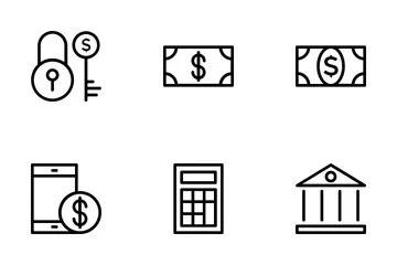 Banca y finanzas 1 Paquete de Iconos